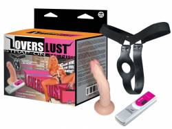 Lovers Lust; strap on penis with vib.