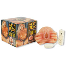 Hot box. Realistic vagina with adjustable vibration