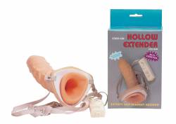 STRAP-ON VIBRATING HOLLOW EXTENDER