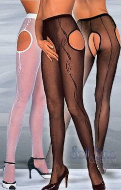 Crotchless Tights/ black/ 5