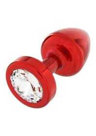 BUTTPLUG RED 25MM