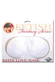 Satin Love Mask White