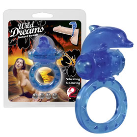 Wild D. - kék vibrátoros péniszgyűrű