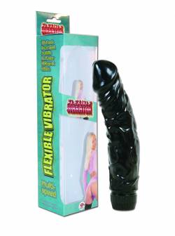 8'' Dick with adjustable vibration. Black