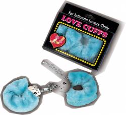 Metal Handcuff with Plush Blue