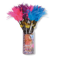 Feather Sticks. 24 feather duster pack