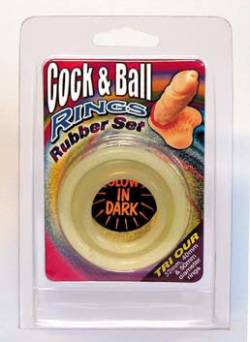 Cock & Ball Rings 3er-Set Glows