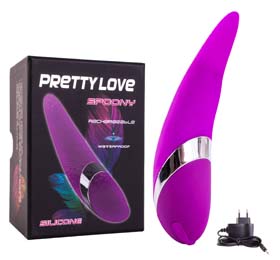 PRETTY LOVE SPOONY, Silicone, 12 function vibrations, waterp