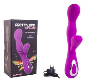 PRETTY LOVE IMPLUSE, Silicone, 10 function vibrations, water