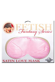Satin Love Mask Pink