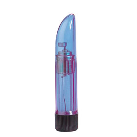5' Blue transparent vibrator with adjustable vibration