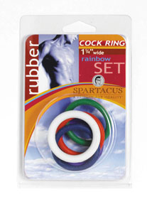 SPARTACUS Cock Ring Set 5er,  3,17cm